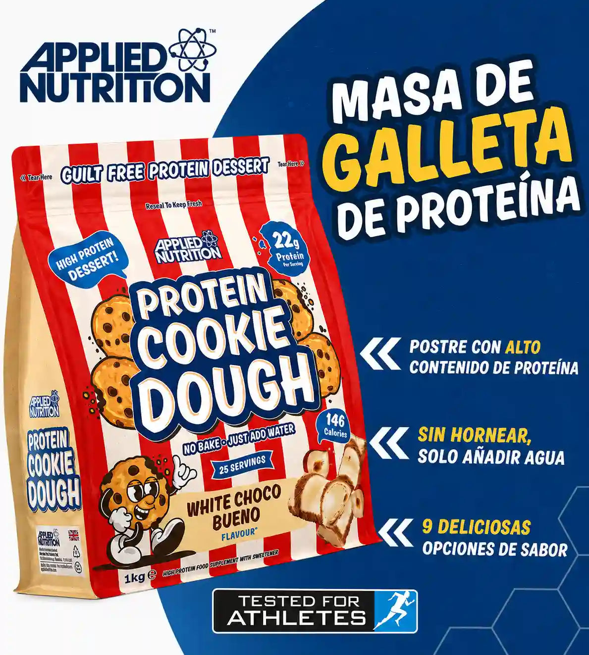 Masa para Galletas de Proteína | Applied Nutrition | 1kg