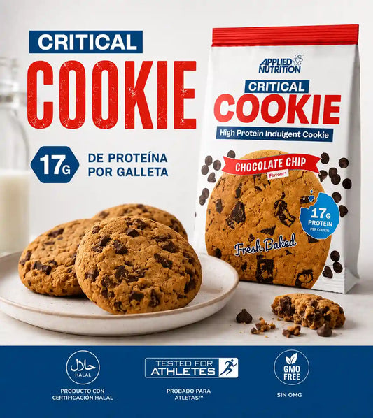 Galleta Critical Cookie de 17 g con Alto contenido Proteico (caja x 12 unds)