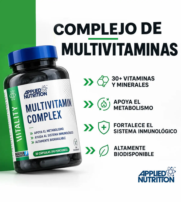 Complejo multivitamínico | Applied Nutrition | 90 Cápsulas