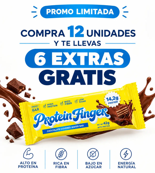 Protein Finger: Compra 12 Unidades y te llevas 6 extras GRATIS