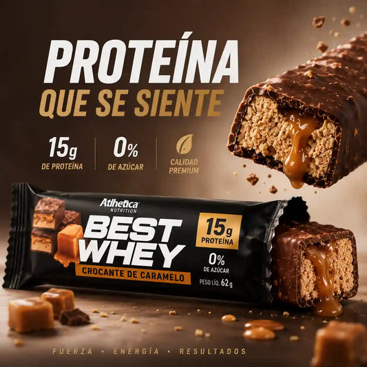 Barra de Proteína 15gr | Best Whey | Atlhetica Nutrition (Caja x 12 unds)