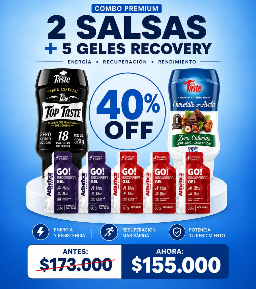 Combo Premium: 2 Salsas Mrs Taste + 5 Geles Recovery – 40%OFF