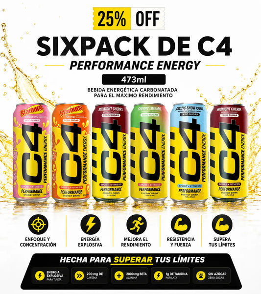 Bebida Energizante 473ml | C4 Performance | Cellucor ( Sixpack x 6 unds)