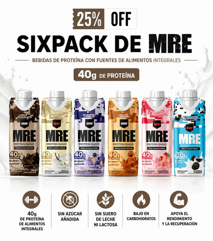 Batido de Proteína 40gr | MRE Protein Shake | Redcon1 (Sixpack x 6 unds)