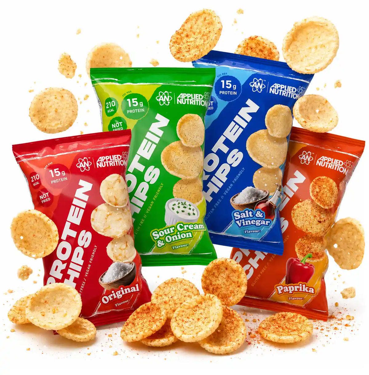 Papitas de Proteínas | Protein Chips de Applied Nutrition | 7 Paquetes