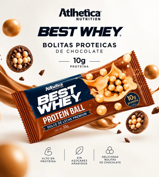 Bolitas Proteicas de Chocolate 10gr | Best Whey | Atlhetica Nutrition (Caja x 12 unds)