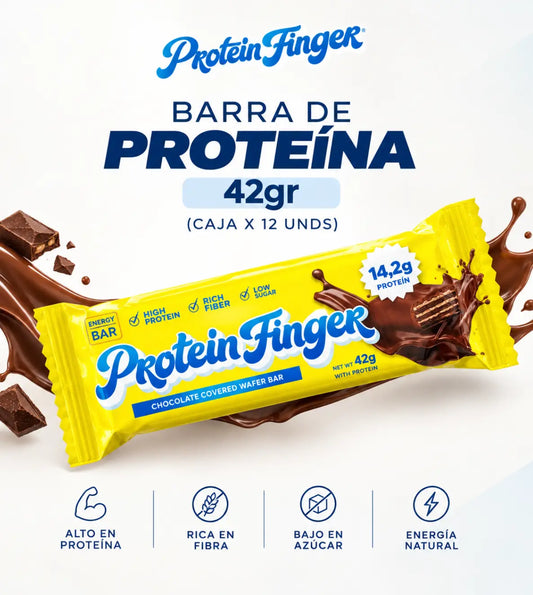 Barra de Proteína 42gr | Protein Finger (Caja x 12 unds)