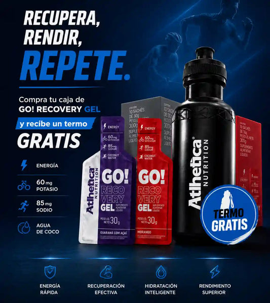 Geles Energéticos de 30 gr | Athetica Nutrition (Caja x 10 unds) + Termo GRATIS