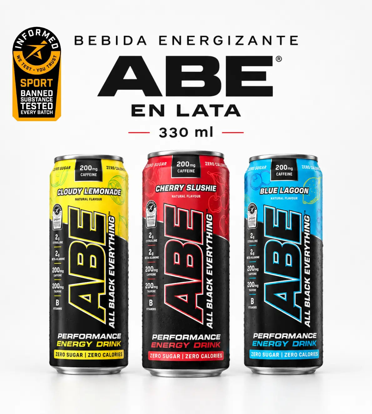 Bebida Energizante ABE en Lata – Magnífica Bebida para Pre-entrenamiento
