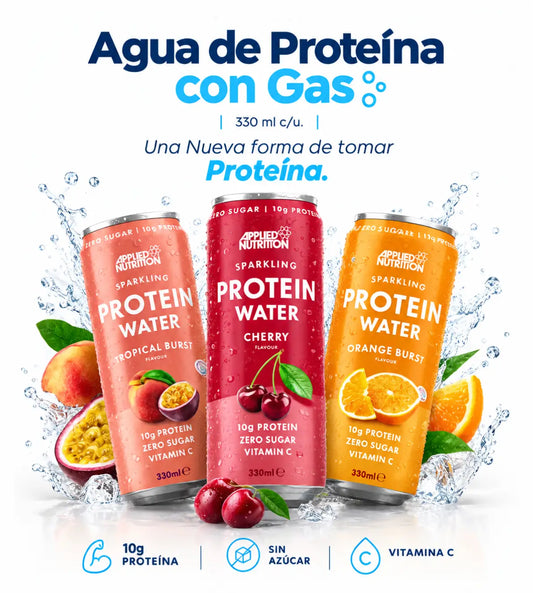 Agua de Proteína con Gas – Applied Nutrition – 330 ml c/u