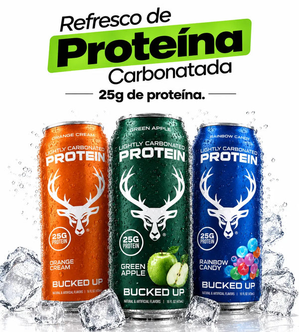 Refresco de Proteína Carbonatada de 473ml en Lata | Bucked Up
