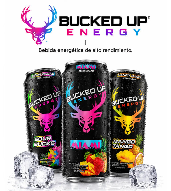 Bucked Up Energy | Bebida energética de alto rendimiento.