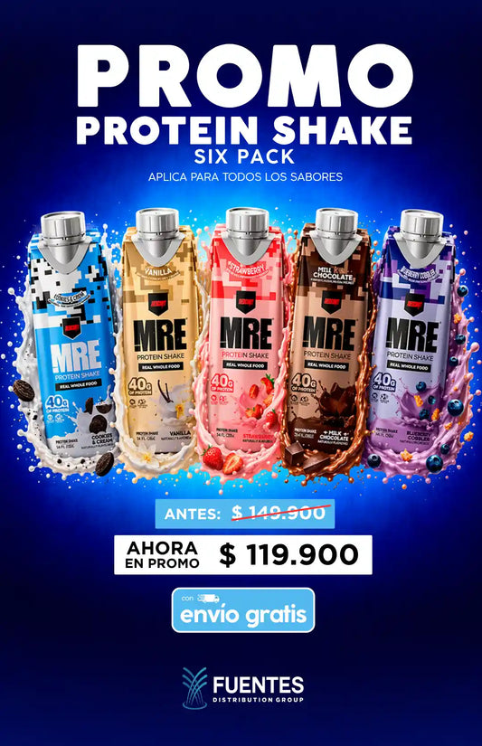 🎁PROMO: 20%OFF en Batido de Proteína 40gr | MRE Protein Shake | Redcon1 (Sixpack x 6 unds)
