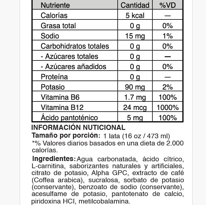Bebida Energizante 473ml | Redcon1 Energy ( Sixpack x 6 unds)